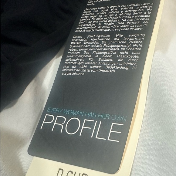 NWT Profile by Gottex Women’s Black Tankini Swim Top Tummy Control 36D Underwire - Picture 4 of 6